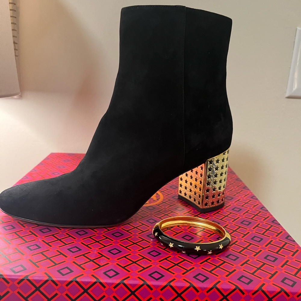 COPY - Tory Burch Olympia Booties *NIB* & JCrew bracelet.